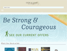 Tablet Screenshot of lionandlambohio.com